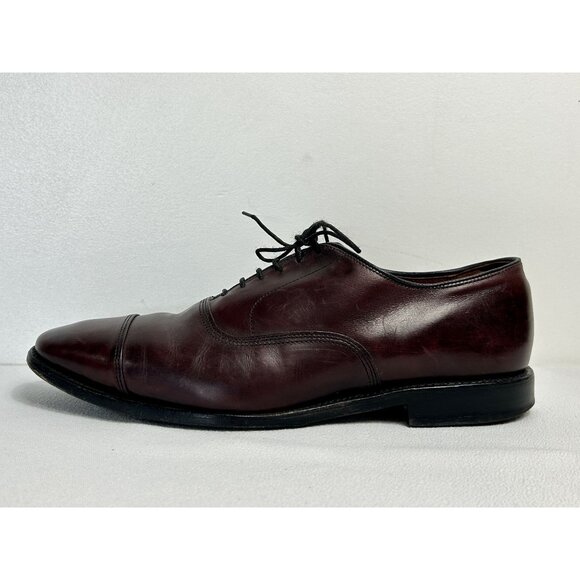Men's Vintage Allen Edmonds Park Avenue Cap Toe Derby in Merlot - Sz 10.5D - Picture 2 of 9